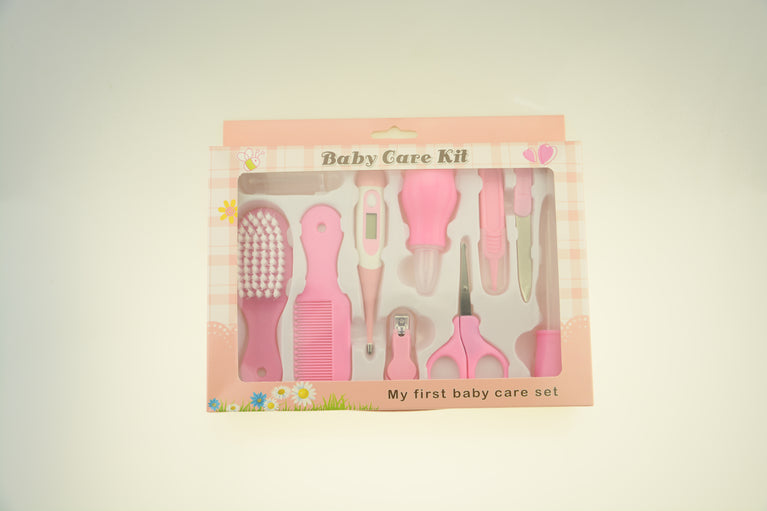 10-Piece Baby Care Set: Thermometer, Nail Clippers, Feeding & Nasal Care