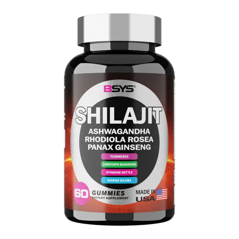BSYS 8 IN 1 SHILAJIT GUMMIES 60'S White Thalassa