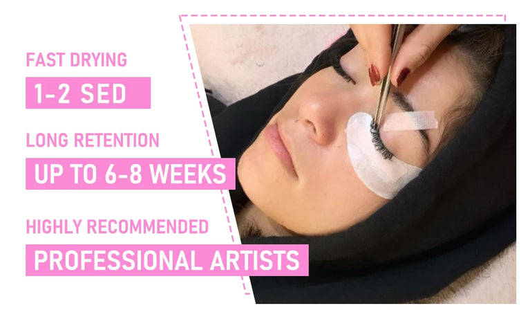 VEYES -Inc Professional Eyelash Extension Glue – 1 Sec Drying, 4-6 Weeks Retention, Clear Lash Adhesive