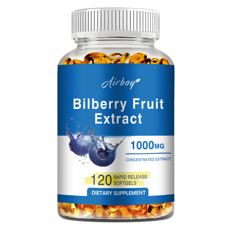 Bilberry Fruit Extract – Eye Strain Relief & Vision Support – 120 Capsules
