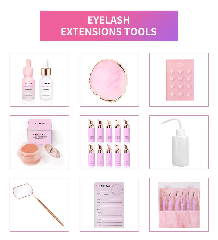 VEYES -Inc Eyelash Extension Glue – 0.3s Fast Drying, 7-Week Retention, Clear Adhesive ✨
