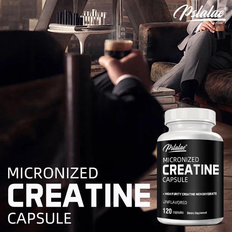 Micronized Creatine – Boost Strength, Endurance & Athletic Performance (120 Capsules) 💪🔥