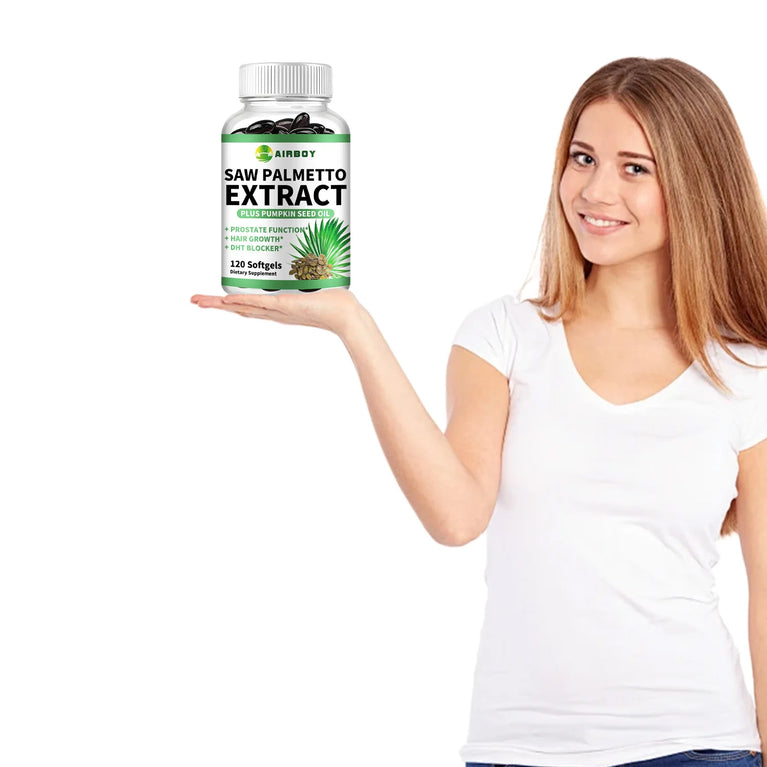 Saw Palmetto – Prostate Support, Hair Growth & Urinary Health – 120 Capsules