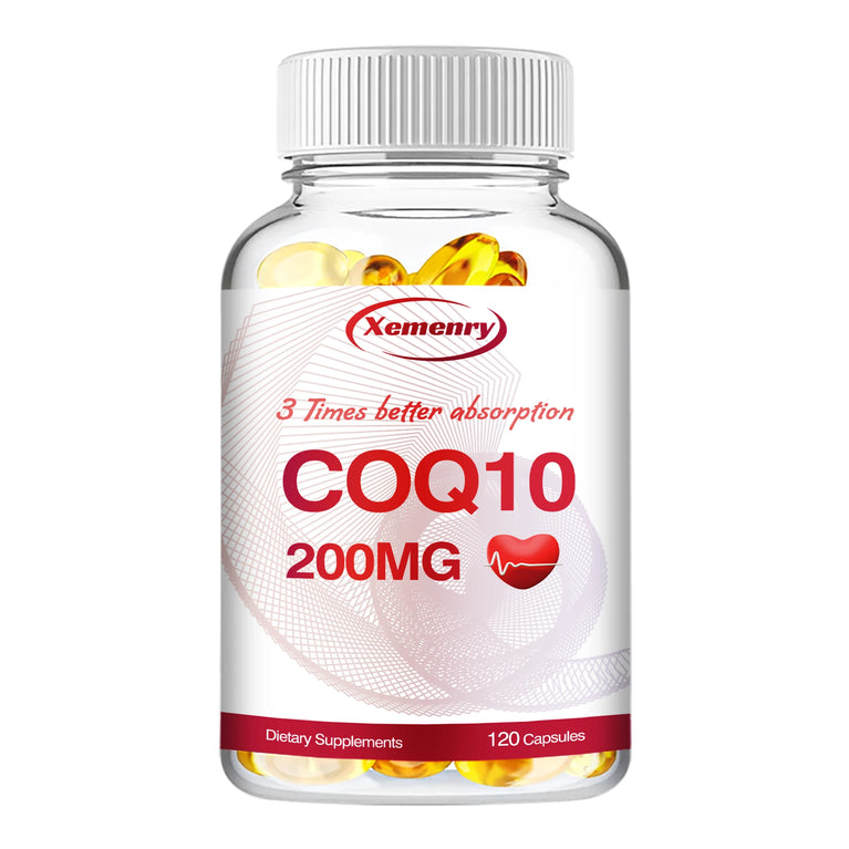 Coenzyme Q10 200mg – Circulation, Energy & Heart Health Support – 120 Capsules