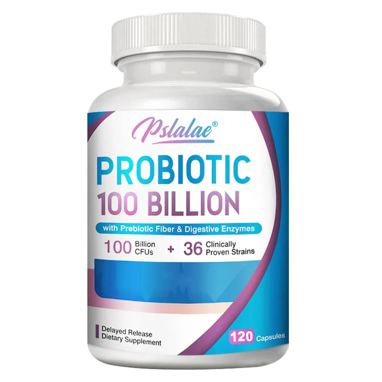 Probiotics 100 Billion – Supports Urinary & Digestive Health, Intestinal Balance – 120 Capsules