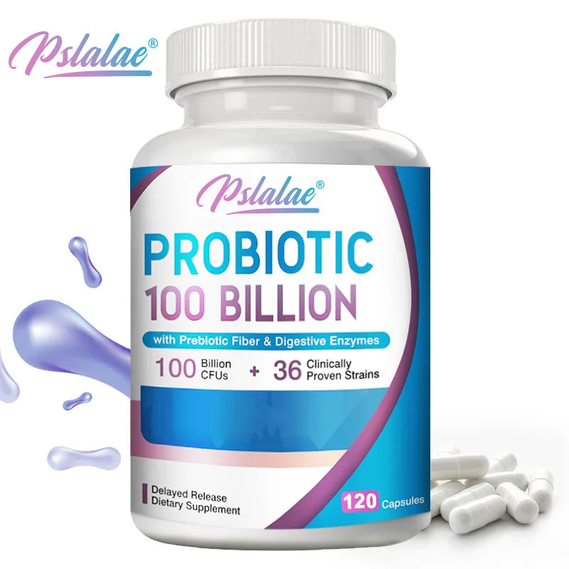 Probiotics 100 Billion – Supports Urinary & Digestive Health, Intestinal Balance – 120 Capsules