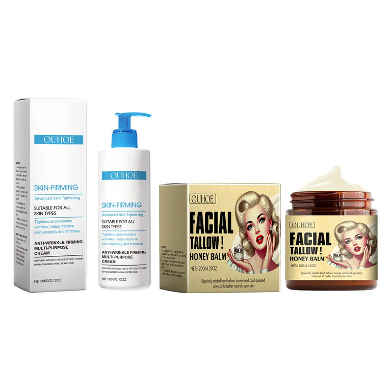 Ouhoe 120g Beef Tallow Face & Body Cream – Deep Moisturizing & Skin Repair ✨