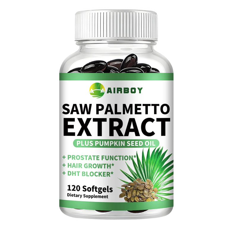 Saw Palmetto – Prostate Support, Hair Growth & Urinary Health – 120 Capsules