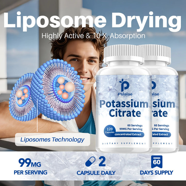Potassium Citrate Capsules – Electrolyte Balance & Heart Health Support 💪❤️