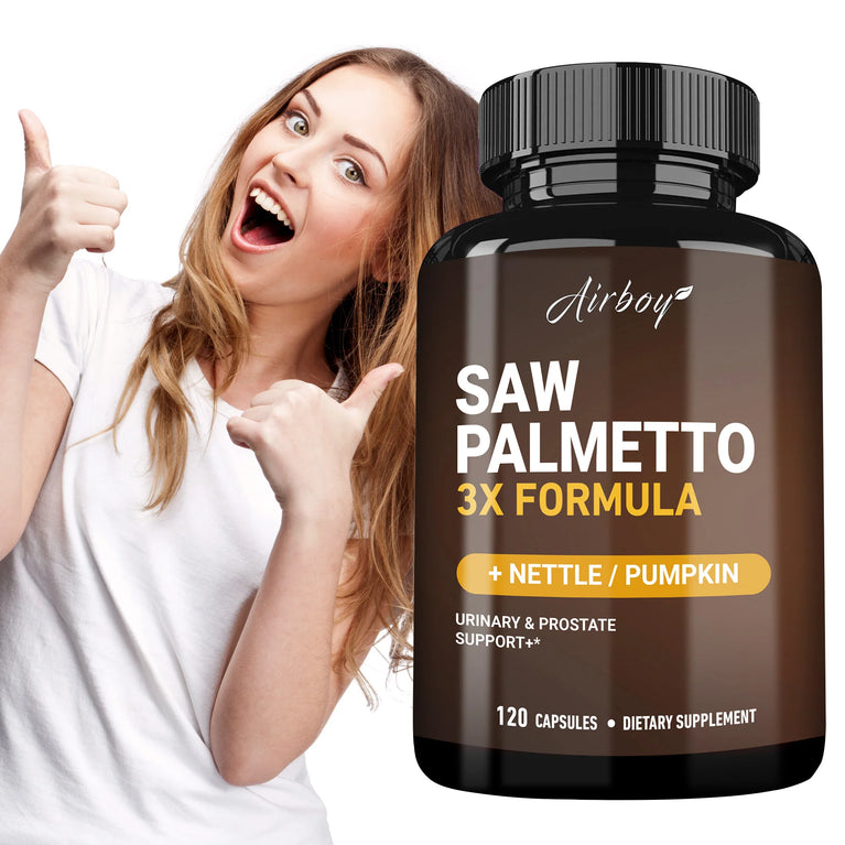 Saw Palmetto Capsules – Prostate Health, Hair Loss Prevention & Urinary Support – 120 Capsules