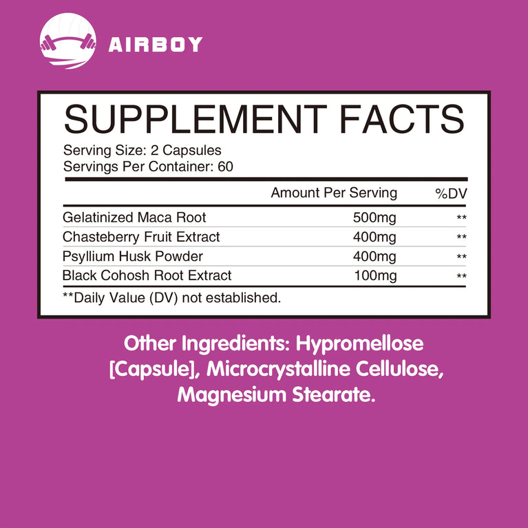 Female Hormone Balance Capsules – Reduce Bloating, Support Weight & Regulate Hormones (120 Count) 🌿