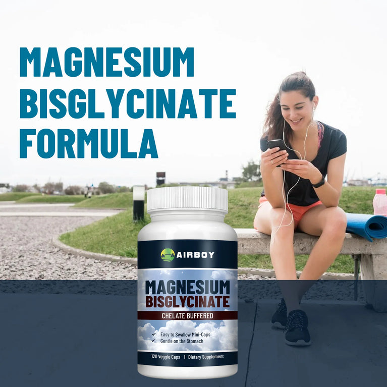 Magnesium Bisglycinate – Muscle, Sleep & Joint Support | Energy & Immune Boost (120 Capsules) 💪✨