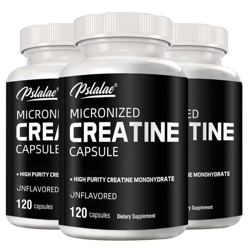 Micronized Creatine – Boost Strength, Endurance & Athletic Performance (120 Capsules) 💪🔥