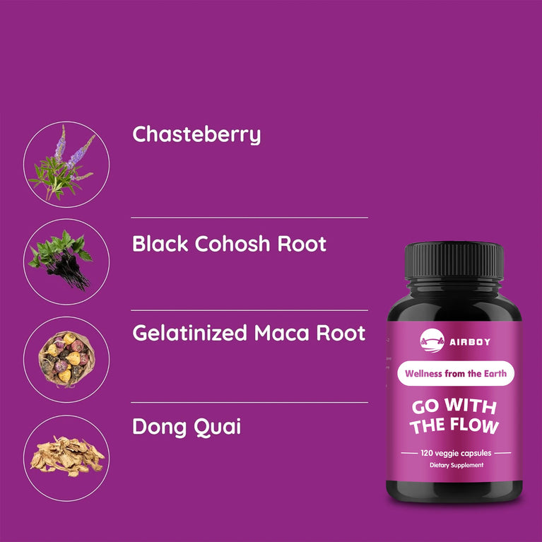 Female Hormone Balance Capsules – Reduce Bloating, Support Weight & Regulate Hormones (120 Count) 🌿