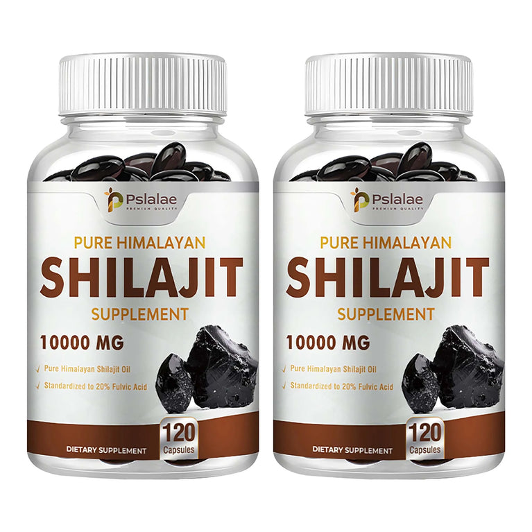 Shilajit - Promote Detoxification, Relieve Stress, Enhance Nutrient Absorption - 120 Capsules
