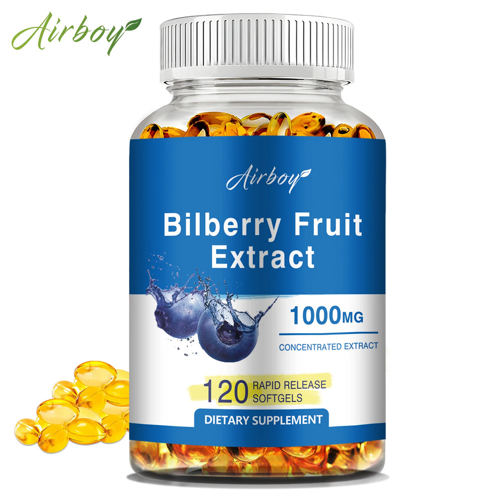 Bilberry Fruit Extract – Eye Strain Relief & Vision Support – 120 Capsules