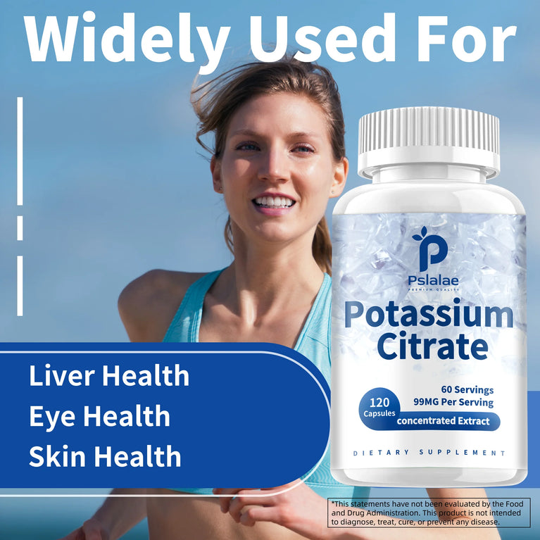 Potassium Citrate Capsules – Electrolyte Balance & Heart Health Support 💪❤️
