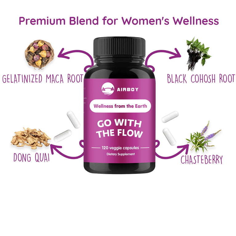 Female Hormone Balance Capsules – Reduce Bloating, Support Weight & Regulate Hormones (120 Count) 🌿