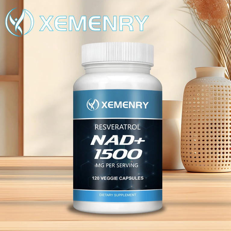 NAD+ & Resveratrol – Anti-Aging, Energy & Skin Health – 120 Capsules