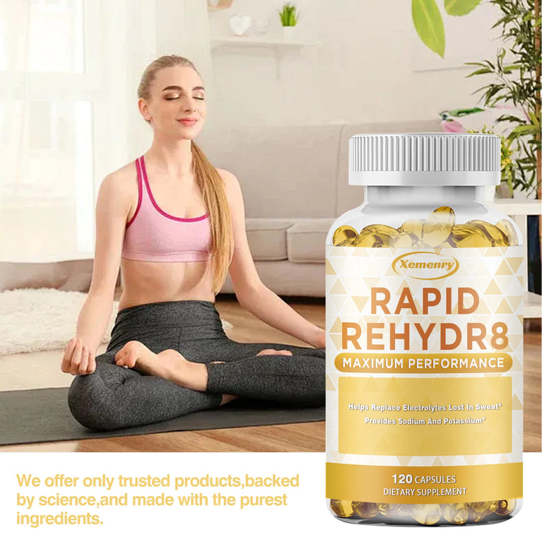 Electrolyte Capsules – Muscle Recovery, Cramp Relief & Electrolyte Balance – 120 Capsules