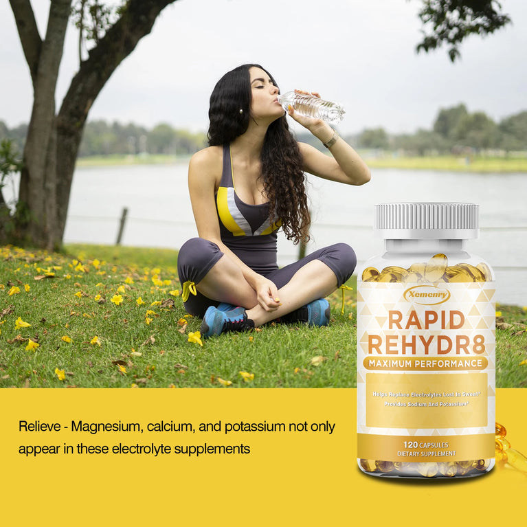 Electrolyte Capsules – Muscle Recovery, Cramp Relief & Electrolyte Balance – 120 Capsules