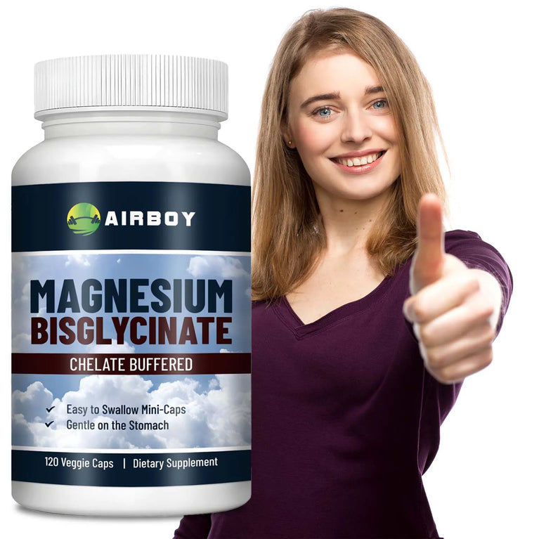 Magnesium Bisglycinate – Muscle, Sleep & Joint Support | Energy & Immune Boost (120 Capsules) 💪✨