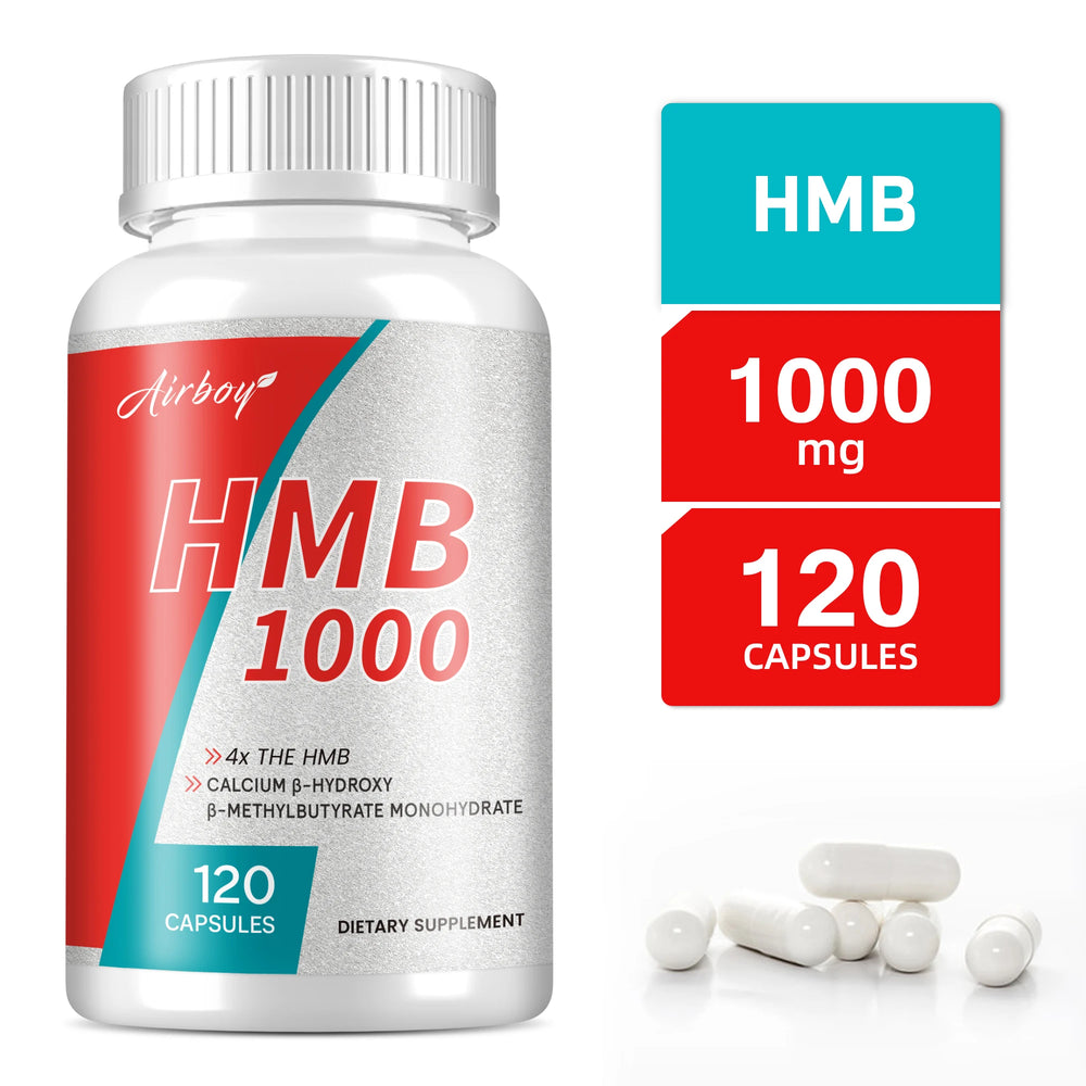 HMB Supplements – Boost Endurance, Lean Muscle & Recovery – 120 Capsules