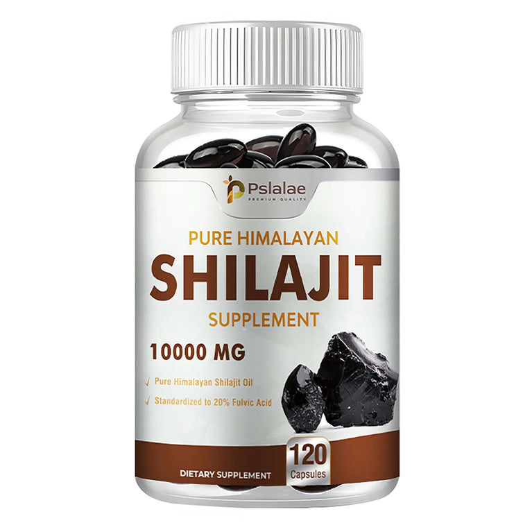 Shilajit - Promote Detoxification, Relieve Stress, Enhance Nutrient Absorption - 120 Capsules