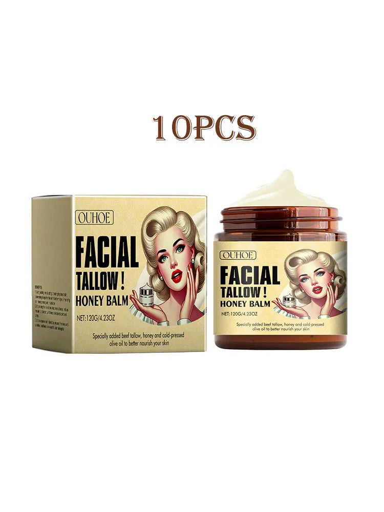 Ouhoe 120g Beef Tallow Face & Body Cream – Deep Moisturizing & Skin Repair ✨