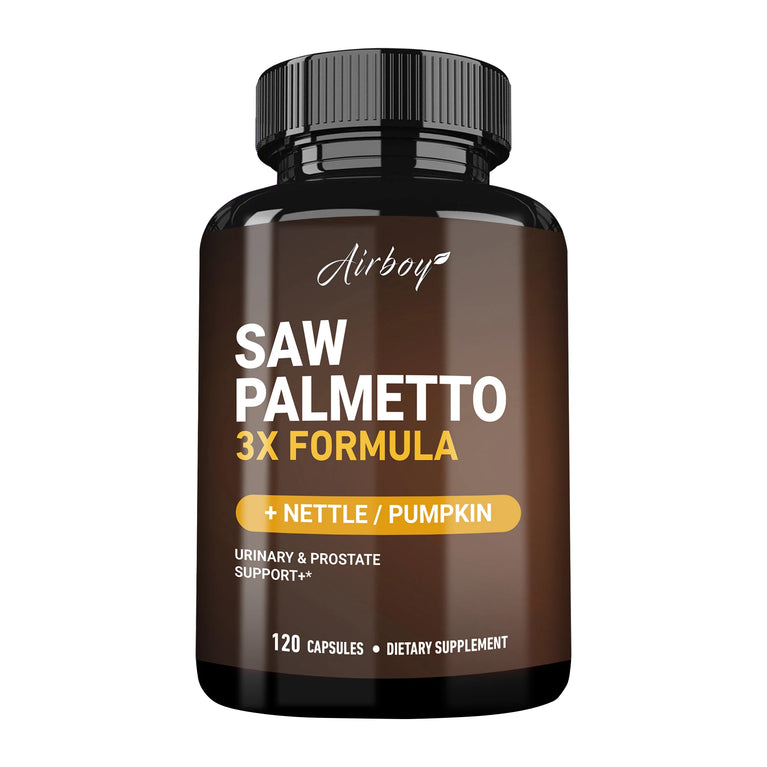Saw Palmetto Capsules – Prostate Health, Hair Loss Prevention & Urinary Support – 120 Capsules