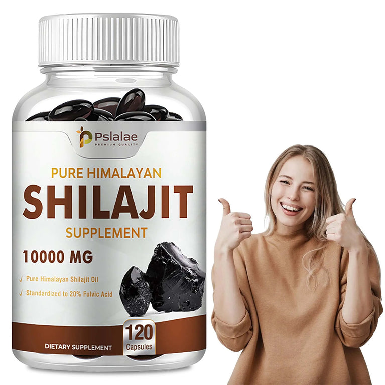 Shilajit - Promote Detoxification, Relieve Stress, Enhance Nutrient Absorption - 120 Capsules