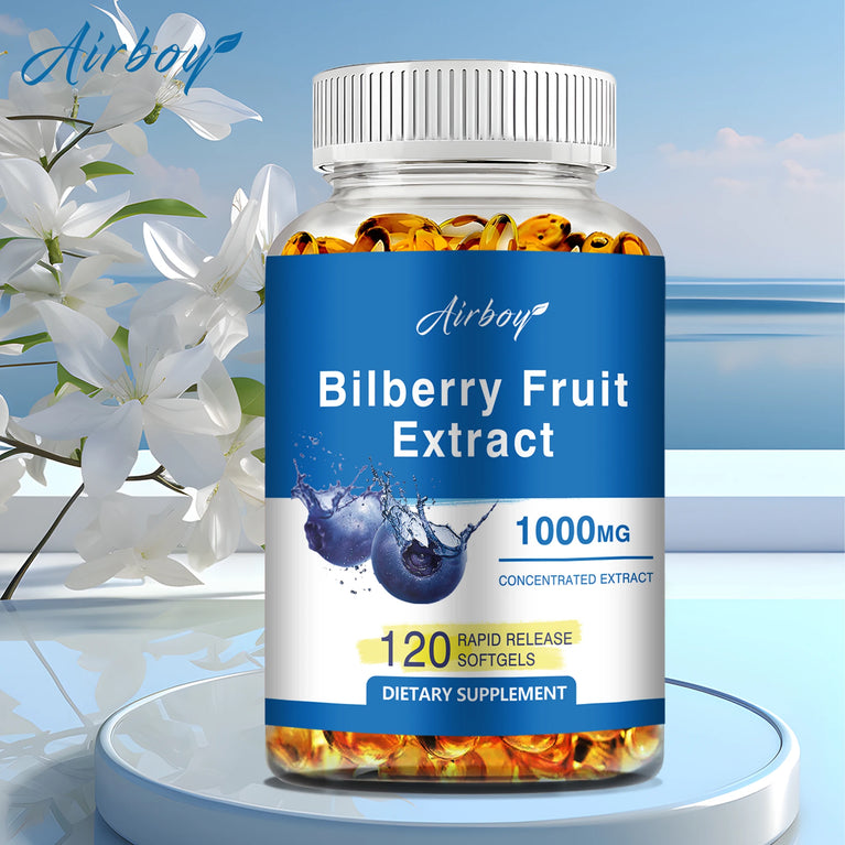 Bilberry Fruit Extract – Eye Strain Relief & Vision Support – 120 Capsules
