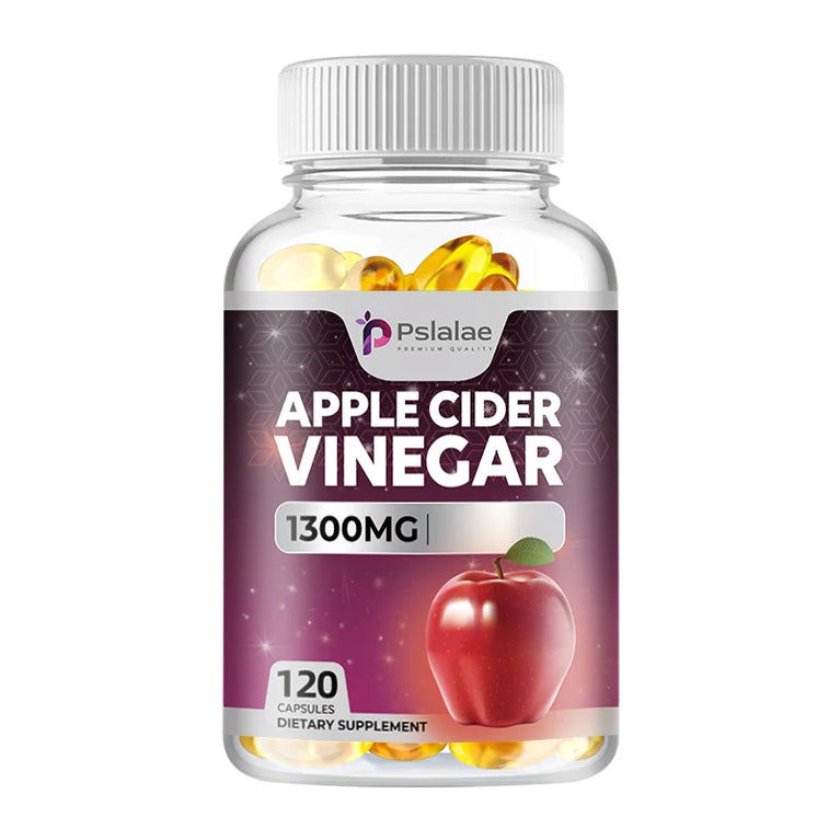 PSLALAE -Apple Cider Vinegar Capsules – Natural Detox, Fat Burner & Appetite Control (120 Count) 🍏🔥