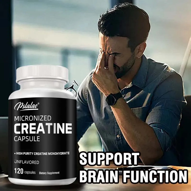 Micronized Creatine – Boost Strength, Endurance & Athletic Performance (120 Capsules) 💪🔥