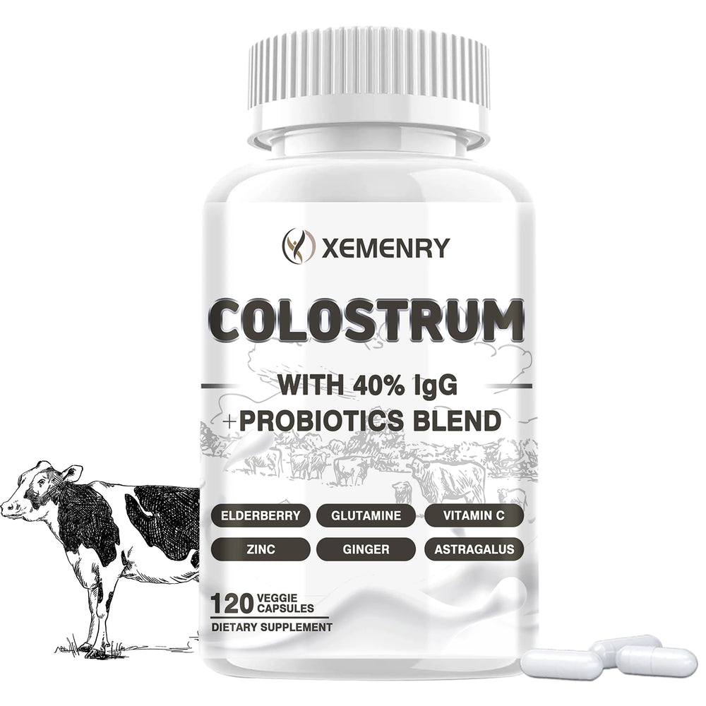 Colostrum Capsules – Immune Support, Gut Health & Muscle Recovery (120 Count) 💪🌿