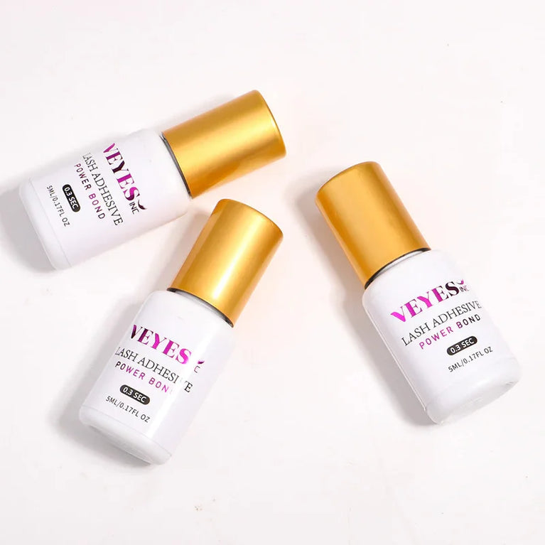 VEYES -Inc Eyelash Extension Glue – 0.3s Fast Drying, 7-Week Retention, Clear Adhesive ✨