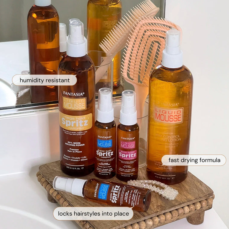 Fantasia Liquid Mousse Spritz – Strong Hold & Long-Lasting Style ✨💁♀️