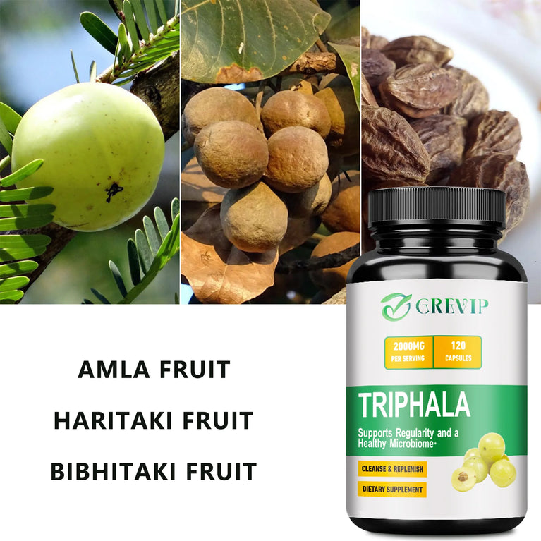 Triphala Capsules – Natural Energy, Digestion & Detox – 120 Capsules