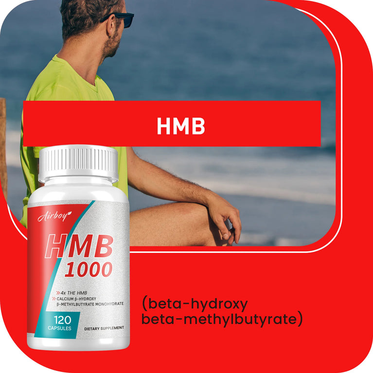 HMB Supplements – Boost Endurance, Lean Muscle & Recovery – 120 Capsules