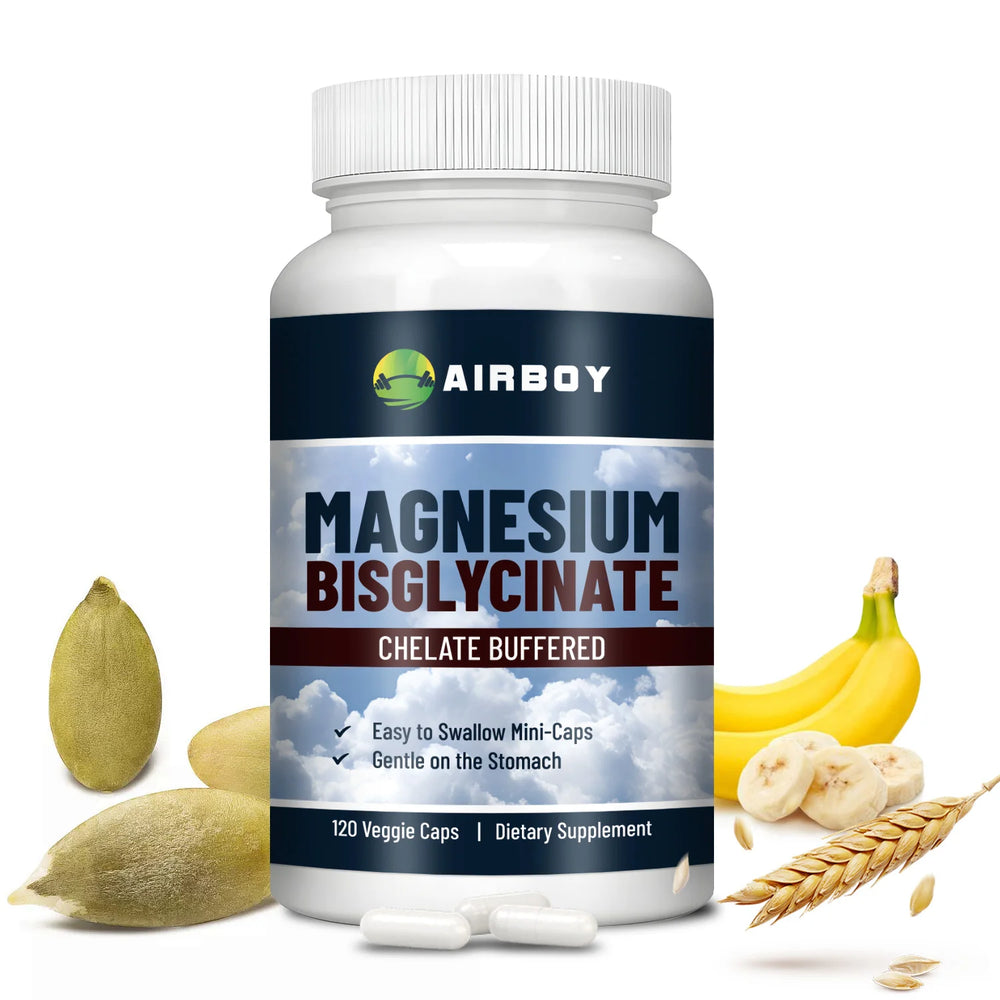 Magnesium Bisglycinate – Muscle, Sleep & Joint Support | Energy & Immune Boost (120 Capsules) 💪✨