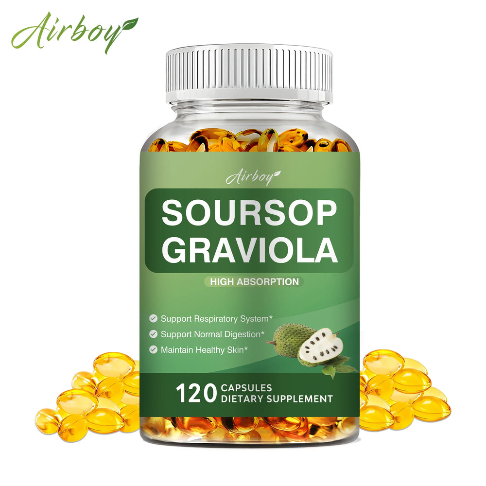 Soursop Graviola – Antioxidant, Digestion & Immune Support – 120 Capsules