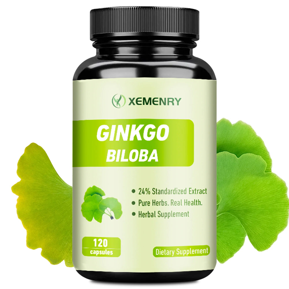 🧠 Ginkgo Biloba Memory & Focus Support – Brain Health & Cognitive Function Booster (120 Capsules) 🧠