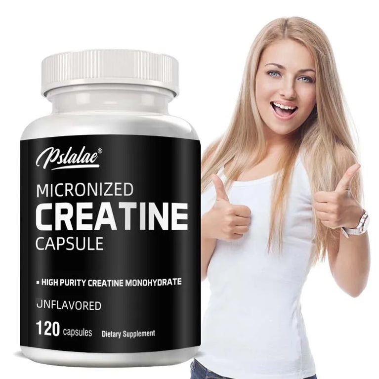 Micronized Creatine – Boost Strength, Endurance & Athletic Performance (120 Capsules) 💪🔥