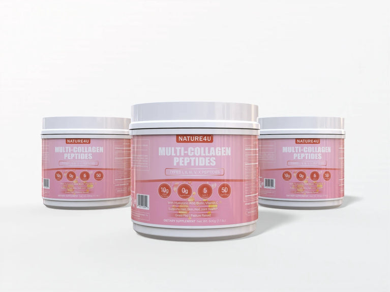 Multi Collagen Peptides Powder – Biotin, Hyaluronic Acid & Vitamin C for Hair, Skin & Joints (1.1LB) ✨💪