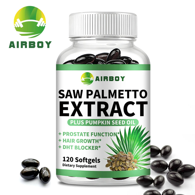 Saw Palmetto – Prostate Support, Hair Growth & Urinary Health – 120 Capsules