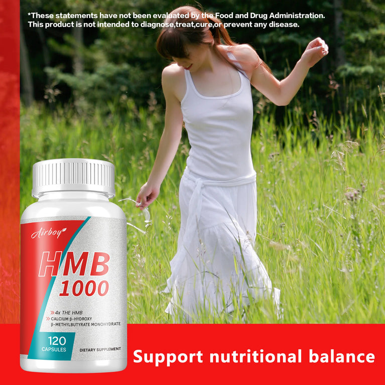 HMB Supplements – Boost Endurance, Lean Muscle & Recovery – 120 Capsules
