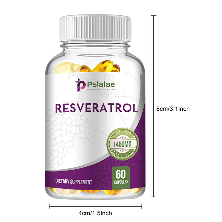 Pslalae -Resveratrol Antioxidant Capsules – Heart Health & Metabolism Support ❤️✨
