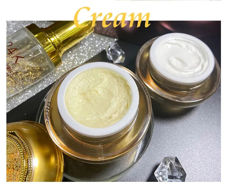 ✨ AILKE 24K Gold Facial Essence – Brightening & Hydrating Skincare Set ✨