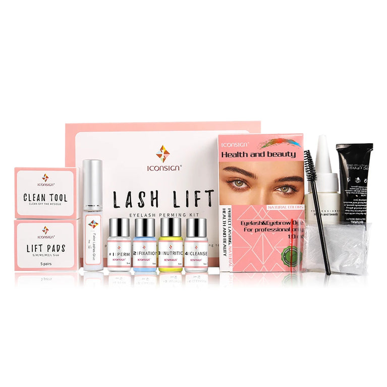 ICONSIGN 2-in-1 Lash Lift & Brow Tint Kit – Long-Lasting Curl & Definition for Stunning Eyes