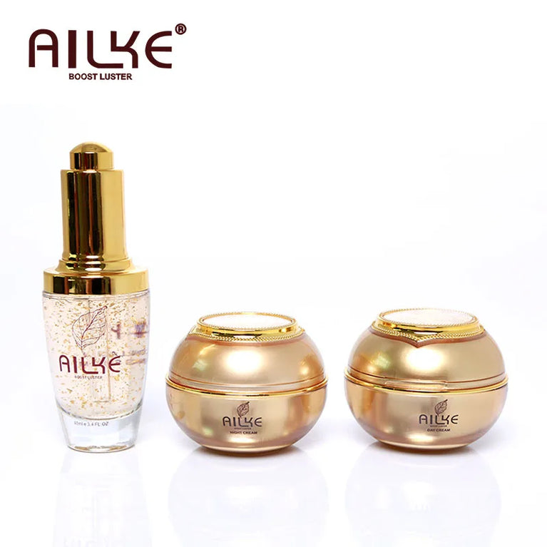 ✨ AILKE 24K Gold Facial Essence – Brightening & Hydrating Skincare Set ✨